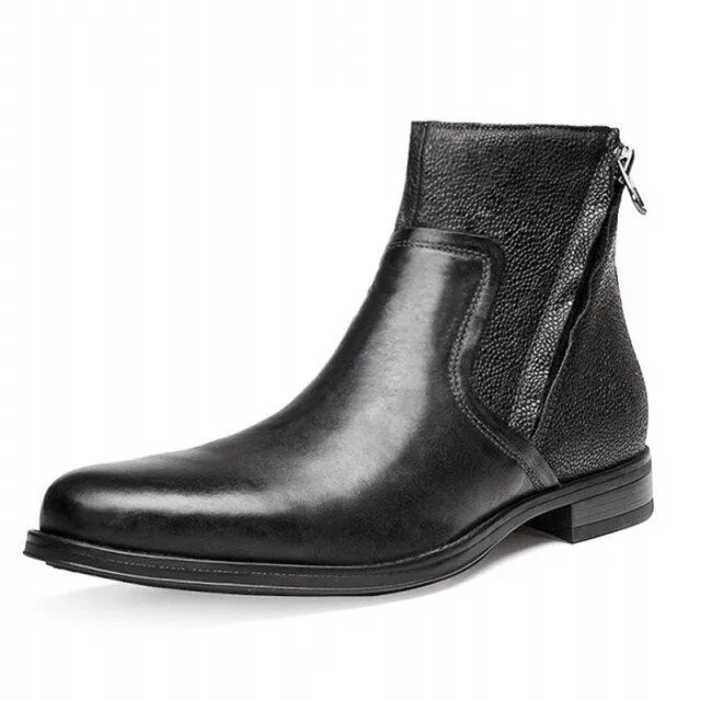 Mens  Chelsea Boots Business Casual High Top Shoes