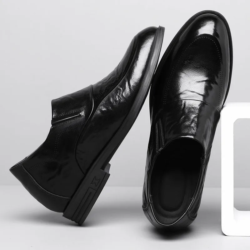 Men's Leather Business Inner Height Increasing Leather Shoes