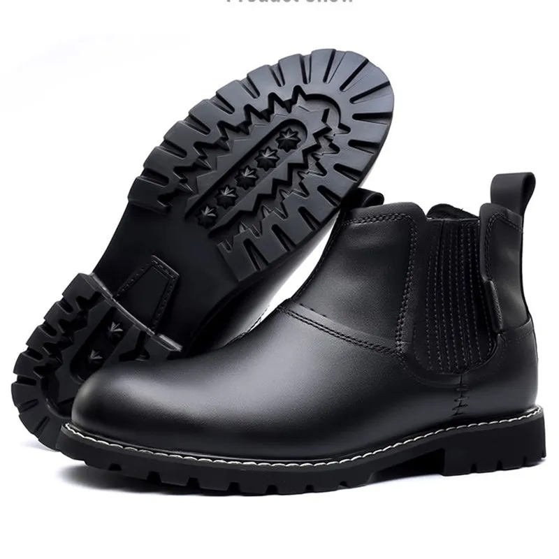 Men's Outdoor Casual Style Leather Martin Boots