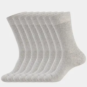 MEN'S  SOLID DRESS SOCKS 8PACK