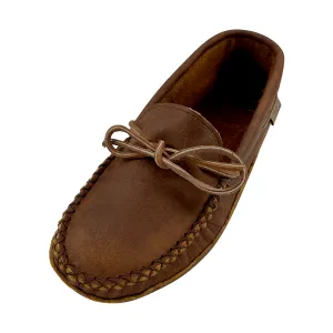 Men's Wide Leather Earthing Moccasins