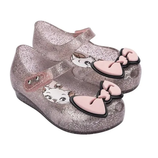 Mini melissa ultragirl   cats glitter pink