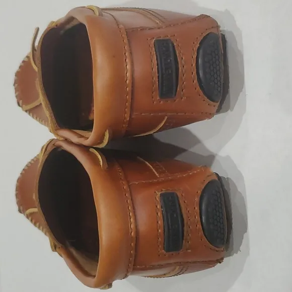 Minnetonka Men's Natural Carmel Moosehide Driving Moccasins Size 9