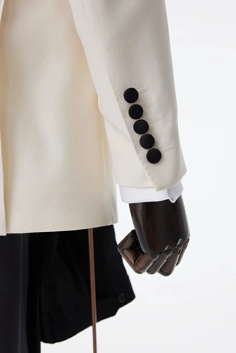 Monte Carlo Ivory Tuxedo Jacket