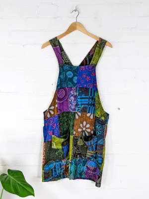 Multi Dungaree Dress