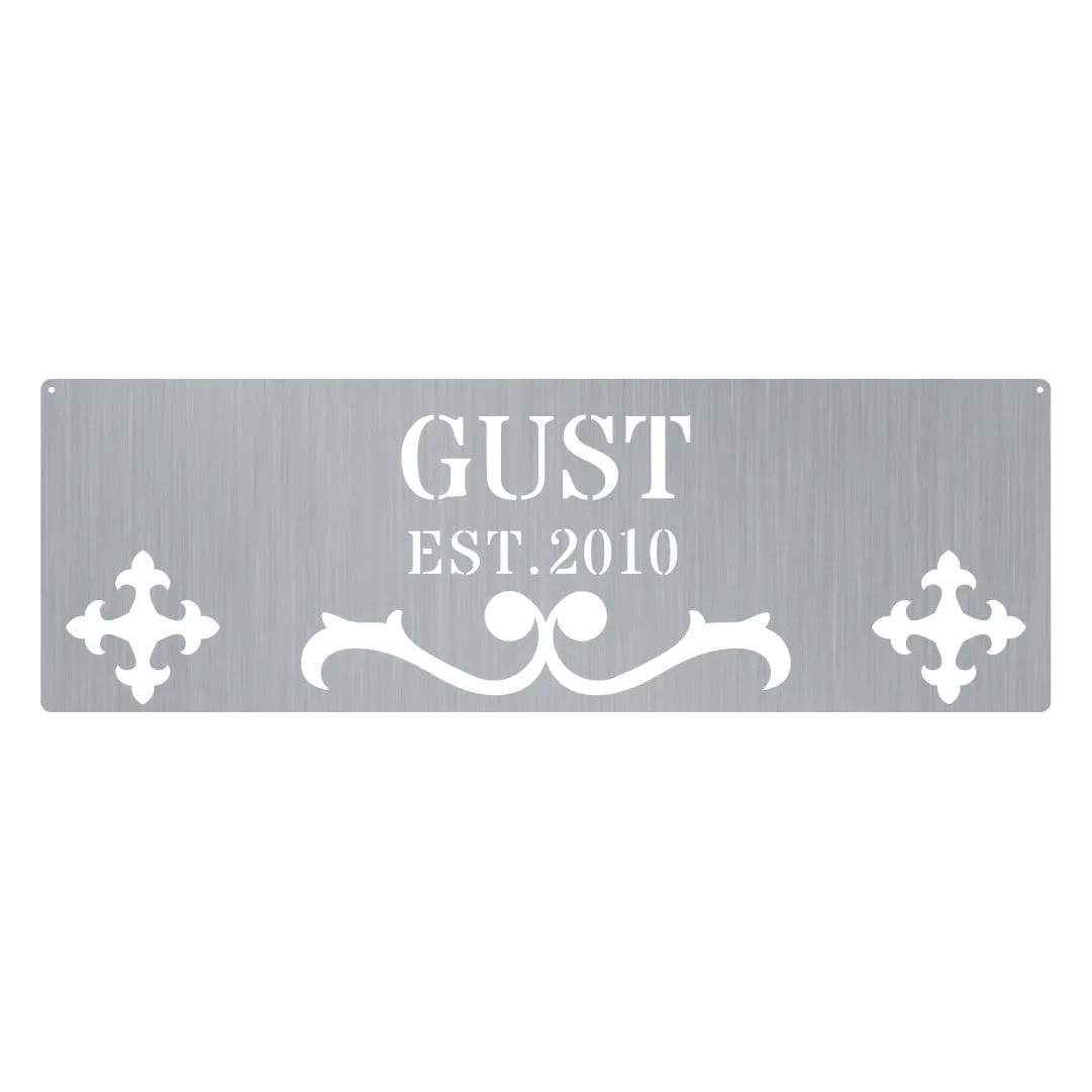 Name EST Metal Monogram