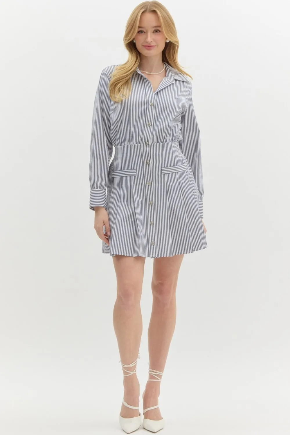 Navy Stripe Mini