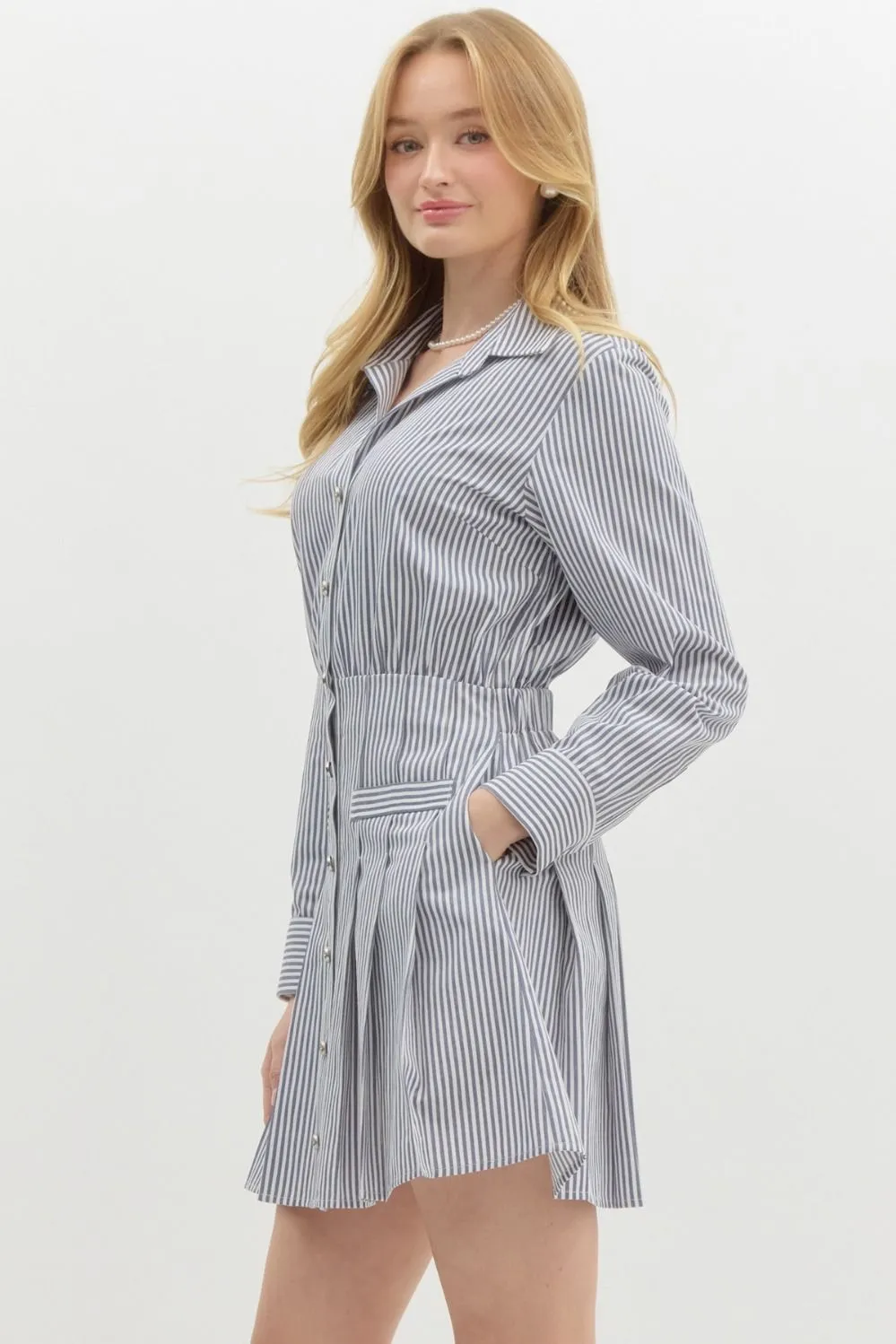Navy Stripe Mini
