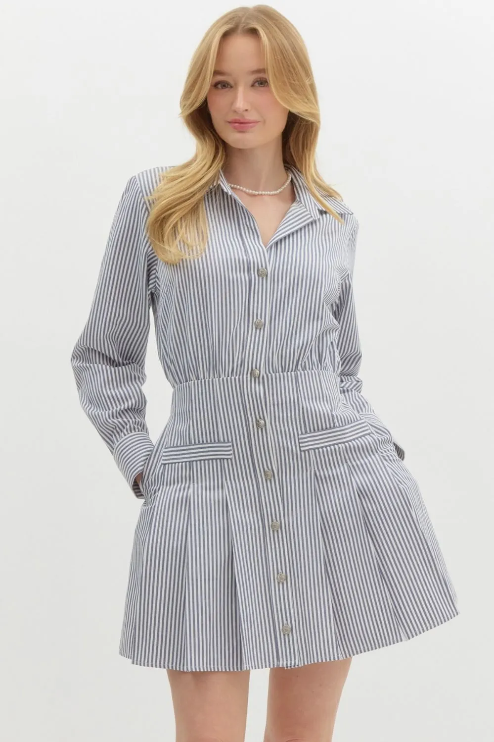 Navy Stripe Mini