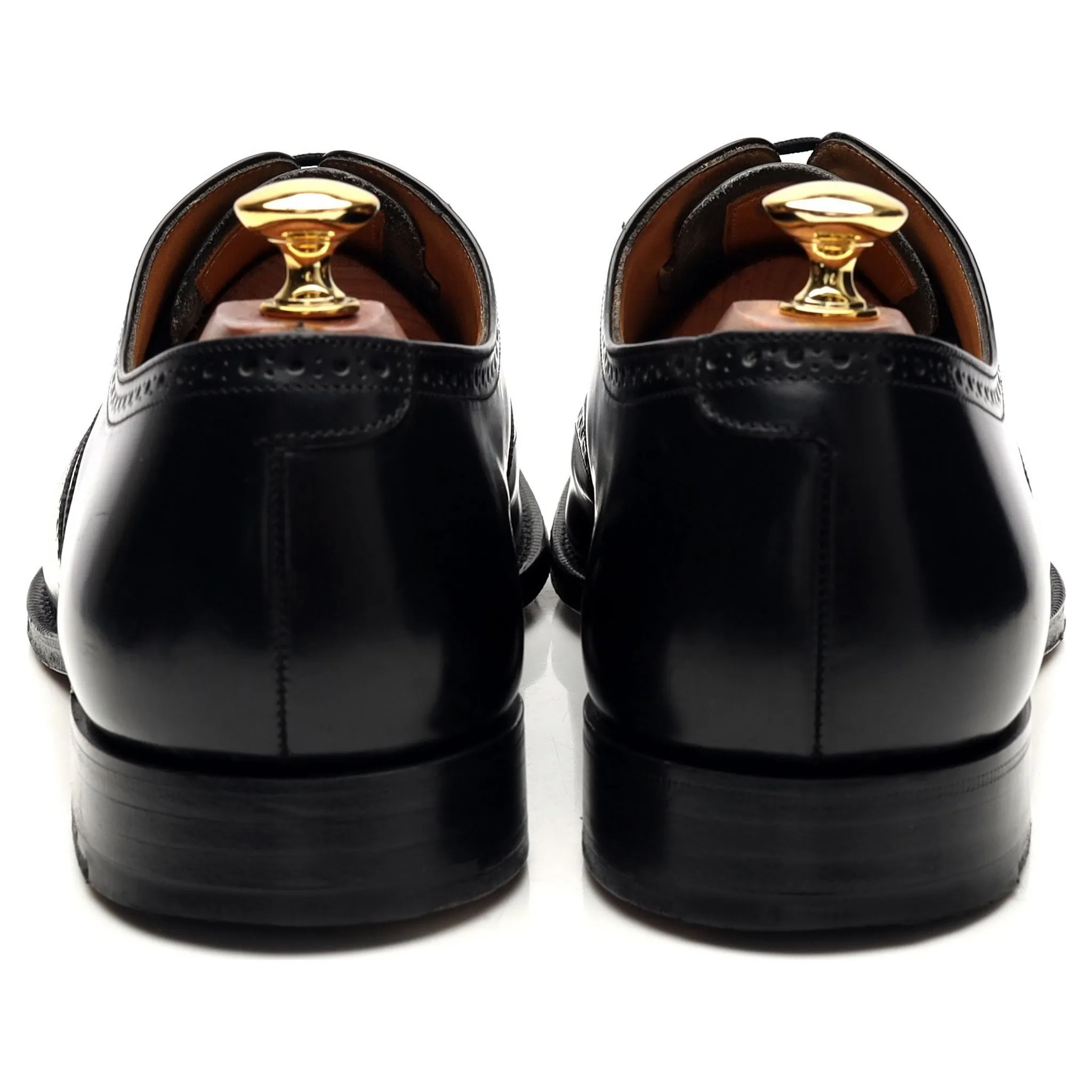 'New York' Black Leather Oxford Brogue UK 9 F