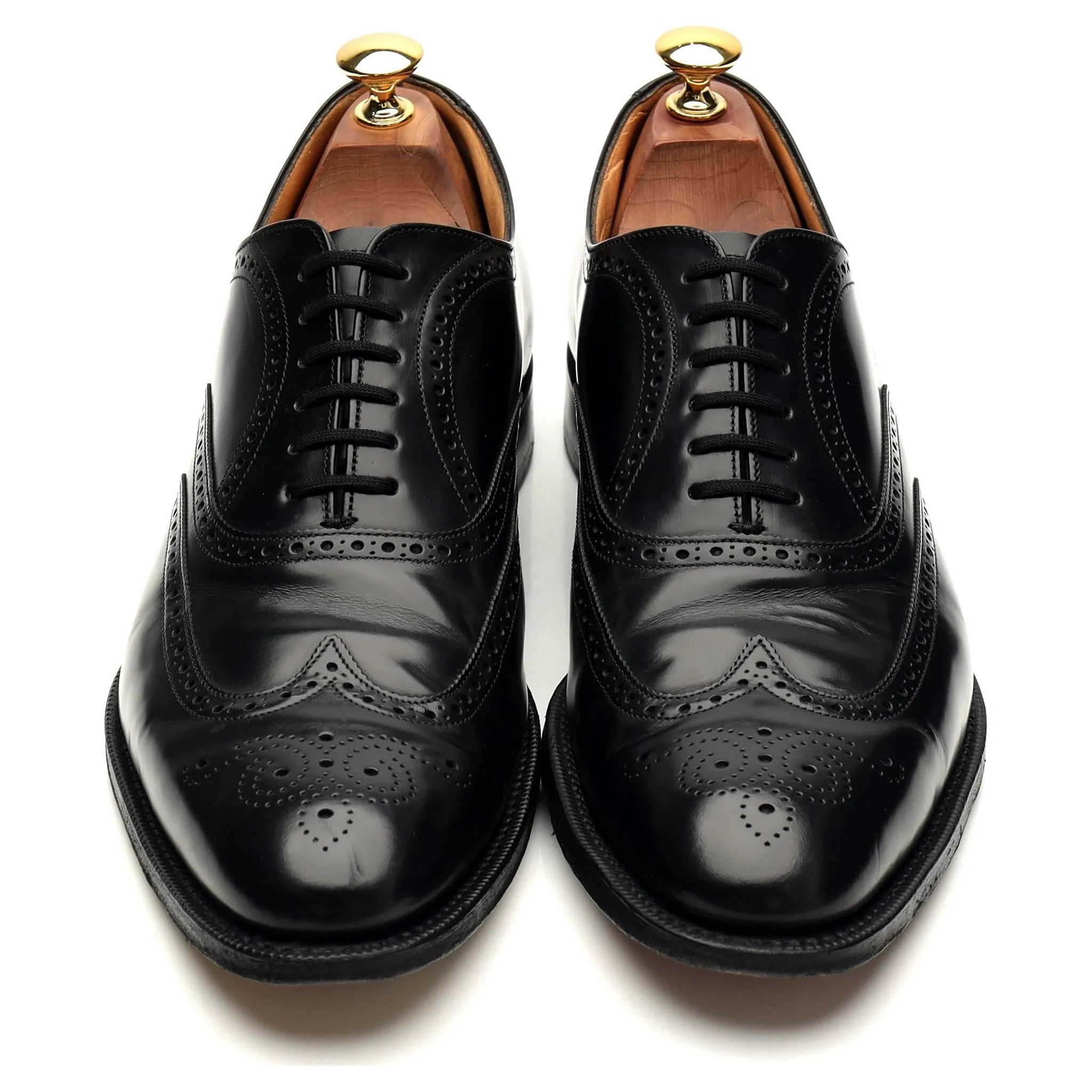 'New York' Black Leather Oxford Brogue UK 9 F
