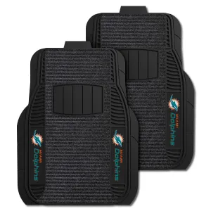 NFL - Miami Dolphins 2-pc Deluxe Car Mat Set