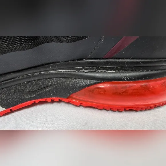 Nike Air Max Alpha 2011 Men's Size 13 Black Red 454347-600