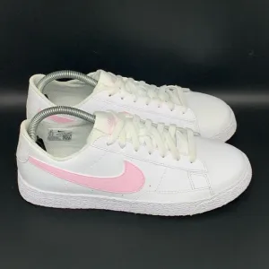 Nike Blazer Low White Pink Shoes CZ7576-102 Youth 7Y / Women's Sz 8.5