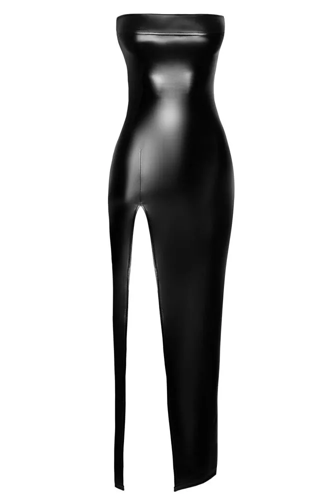 Noir Handmade Long Figure Flattering Dress