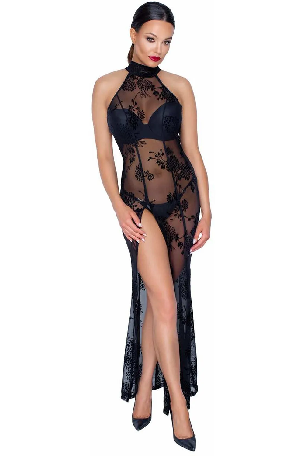 Noir Handmade Long Tulle Dress