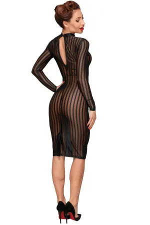 Noir Handmade | Pencil Dress | Mesh