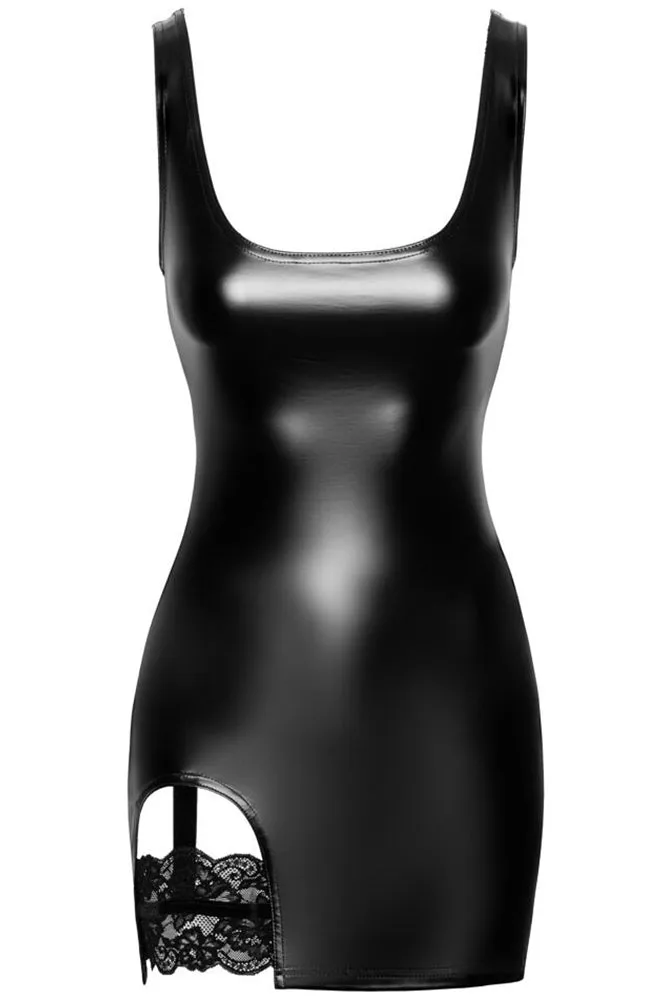 Noir Handmade Velvetine Mini Dress