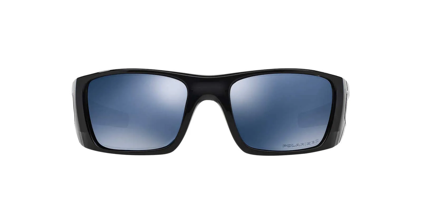 Oakley Men's OO9096 Fuel Cell Rectangular Sunglasses, Polished Black Ink/Ice Iridium Polarized, 60 mm