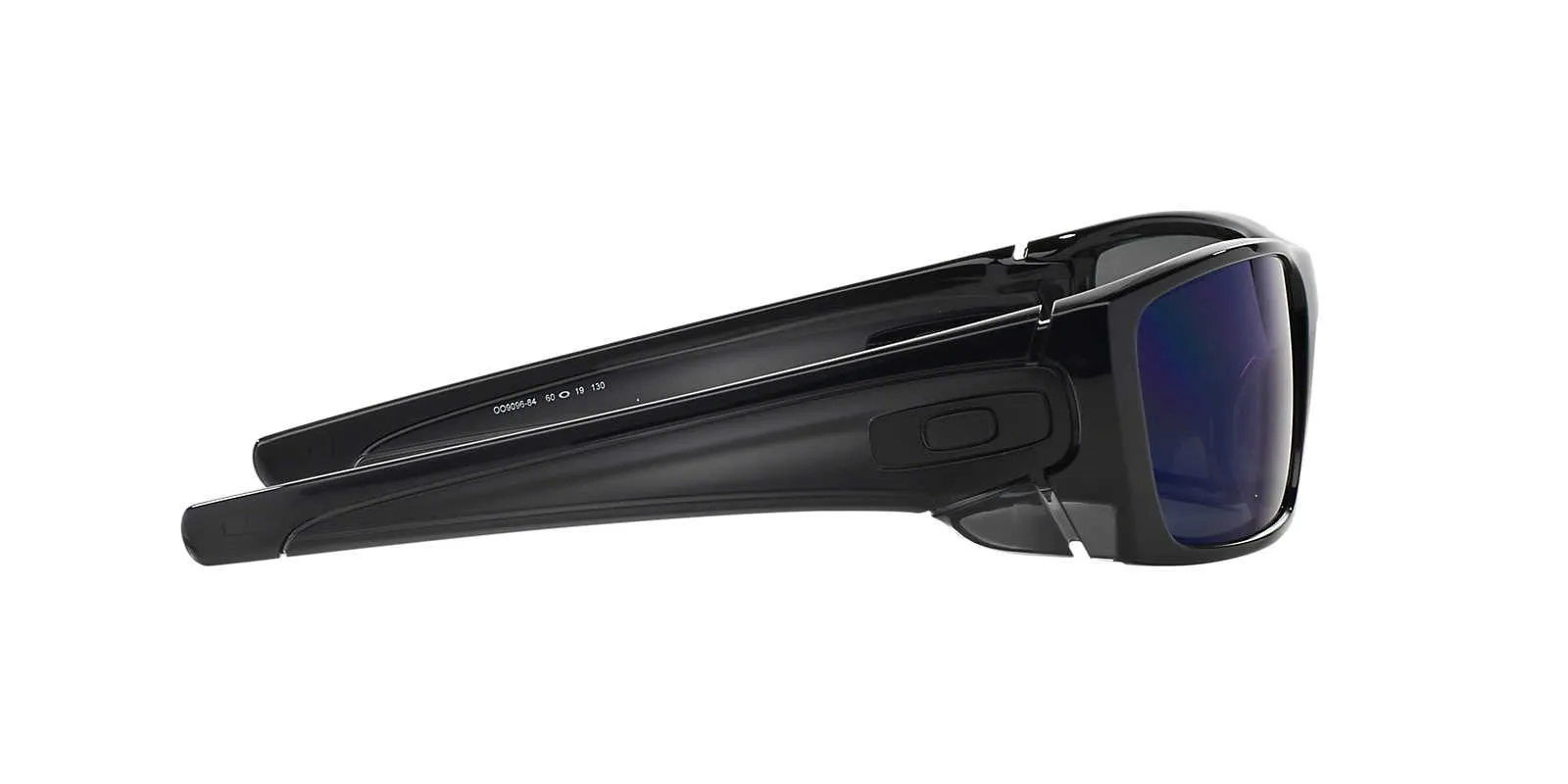 Oakley Men's OO9096 Fuel Cell Rectangular Sunglasses, Polished Black Ink/Ice Iridium Polarized, 60 mm
