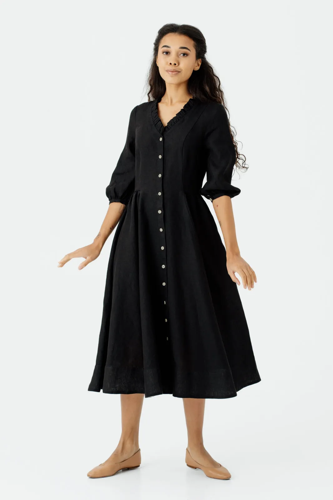 Ophelia Dress, 3/4 Sleeve