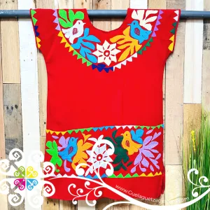 Pajaros Embroider Dress - Vestido Doble Bordado