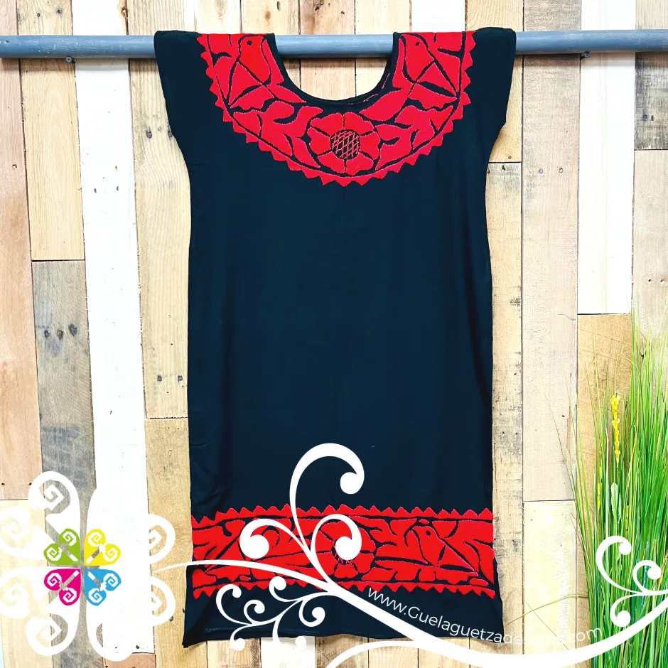 Pajaros Embroider Dress - Vestido Doble Bordado