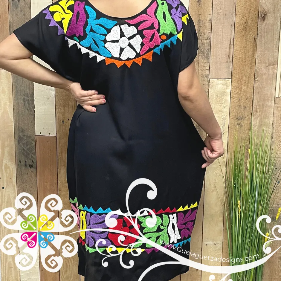 Pajaros Embroider Dress - Vestido Doble Bordado