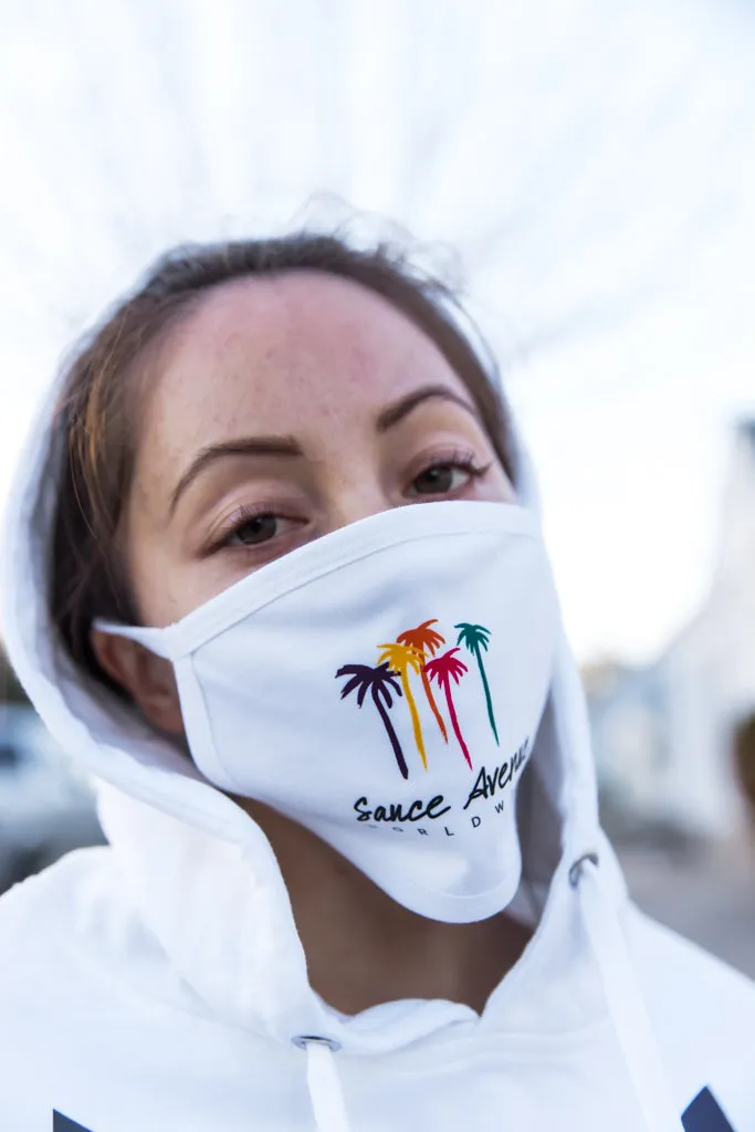 Palm Trees SA Worldwide | White Face Mask