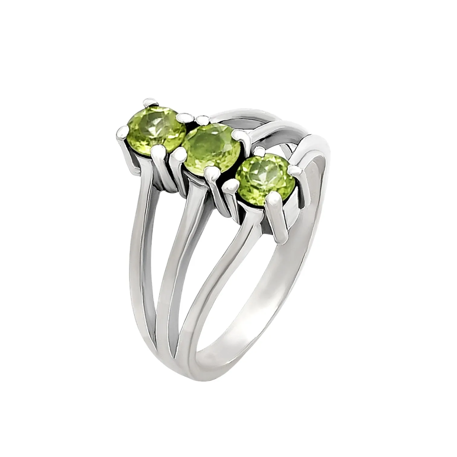 Peridot Solid 925 Sterling Silver Ring