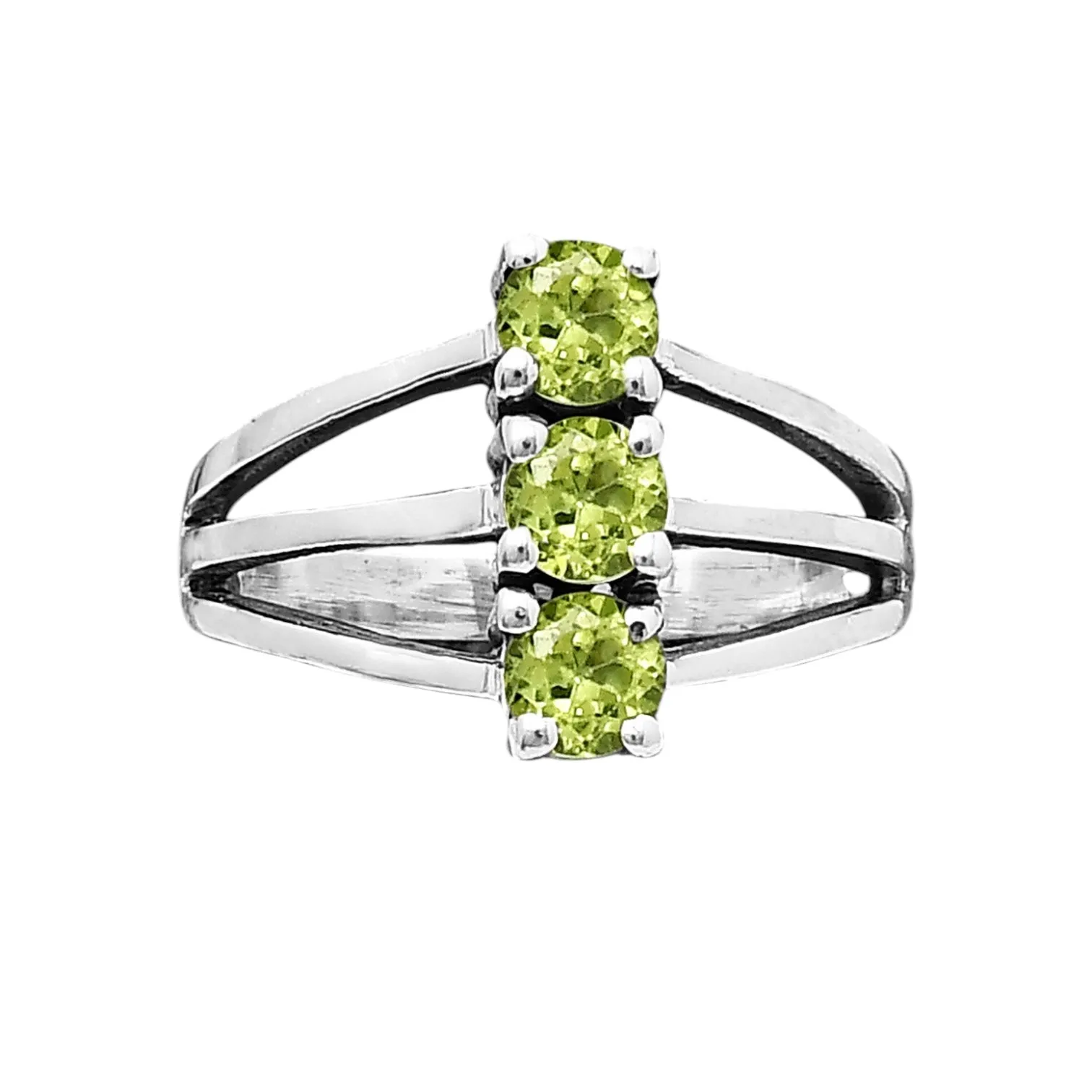 Peridot Solid 925 Sterling Silver Ring