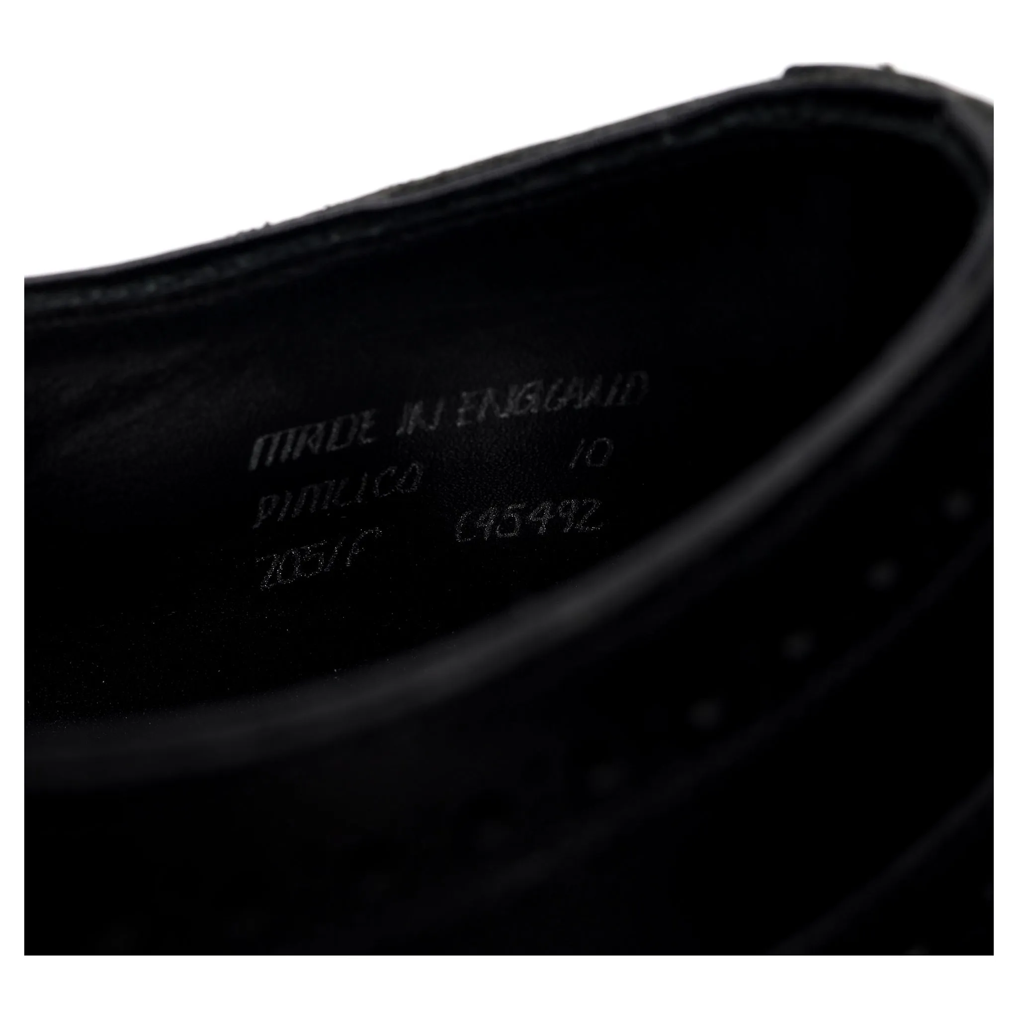 'Pimlico' Black Leather Oxford Brogues UK 10 F