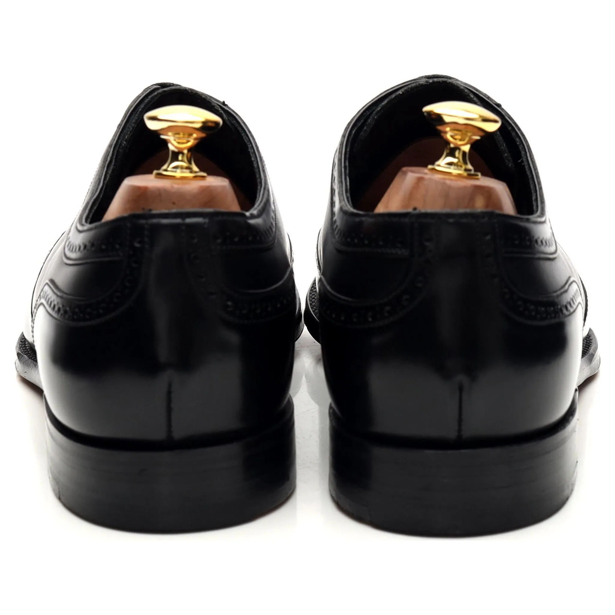 'Pimlico' Black Leather Oxford Brogues UK 10 F