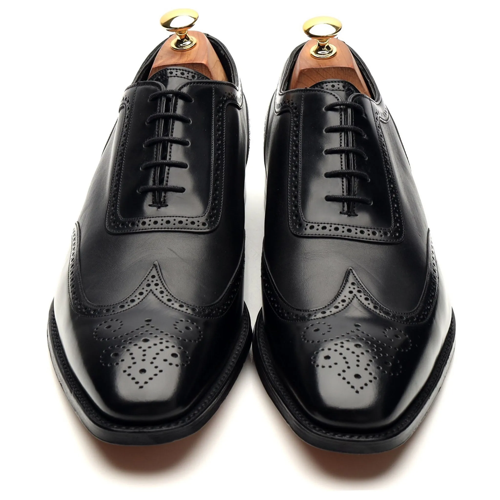 'Pimlico' Black Leather Oxford Brogues UK 10 F