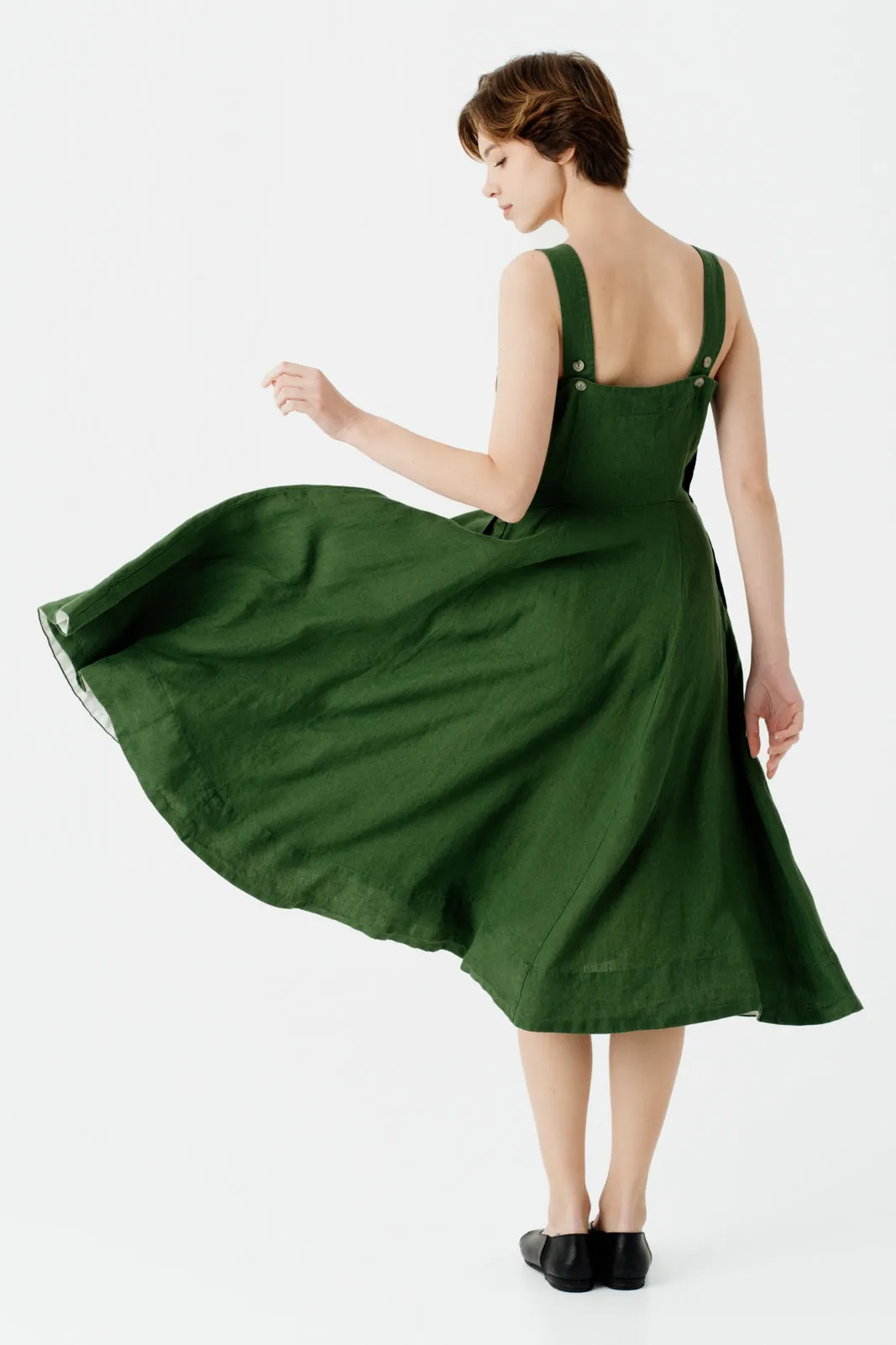Pinafore Dress, Sleeveless, Marigold