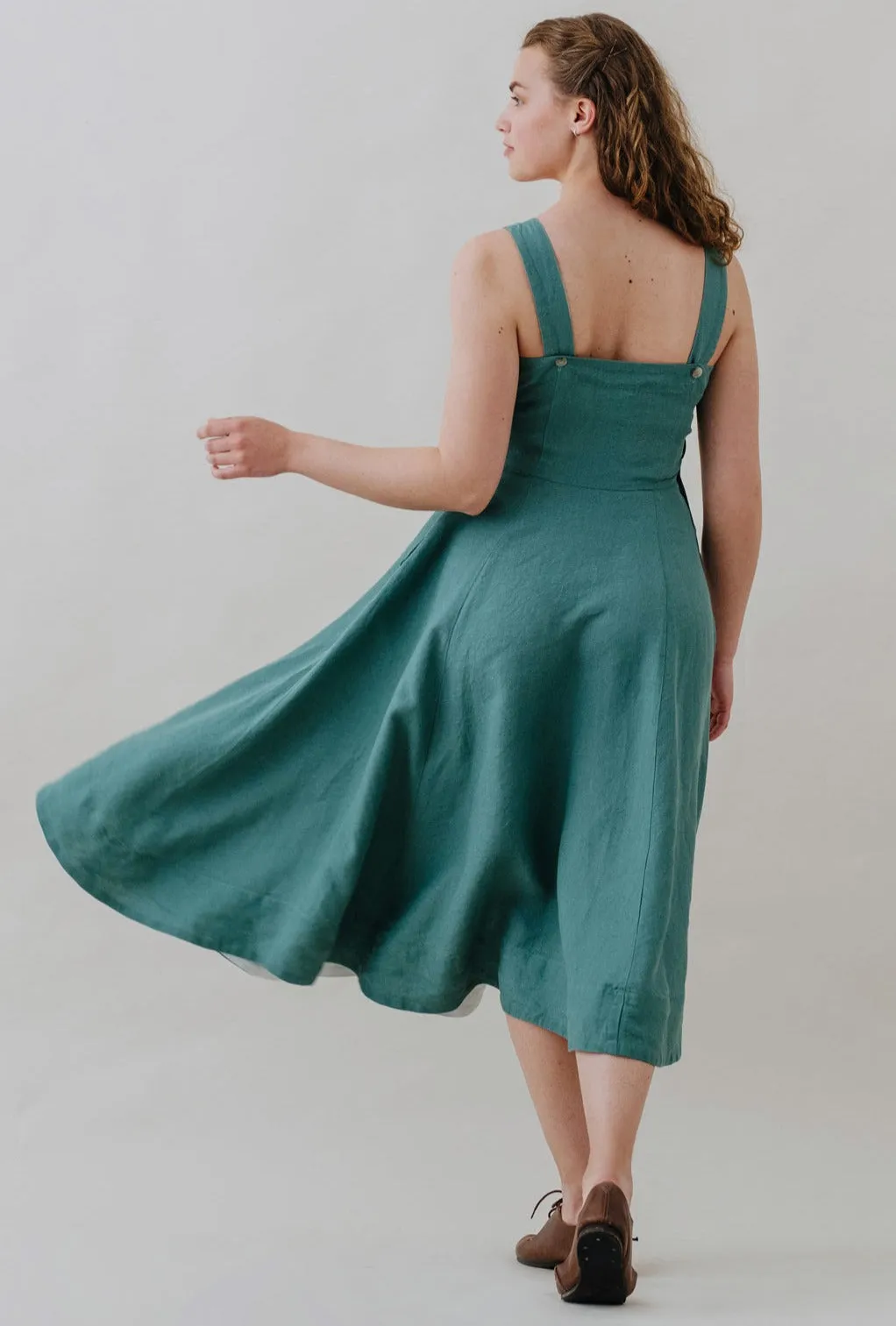 Pinafore Dress, Sleeveless, Marigold