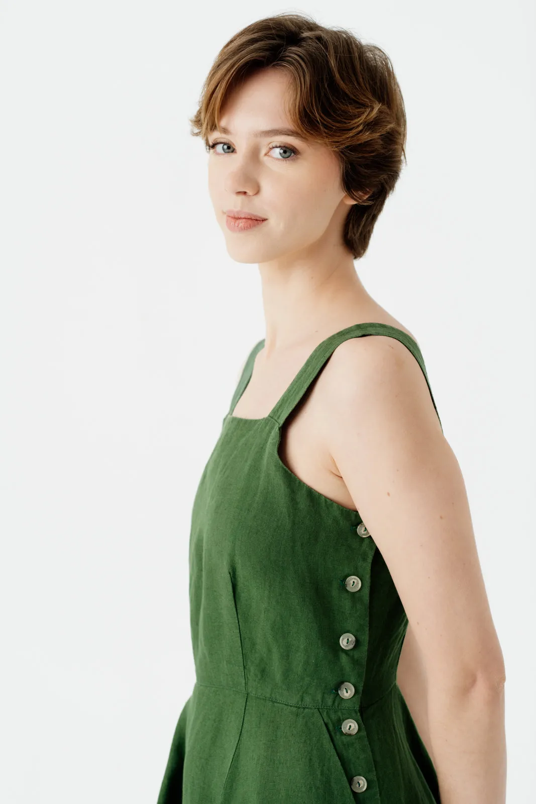 Pinafore Dress, Sleeveless, Marigold