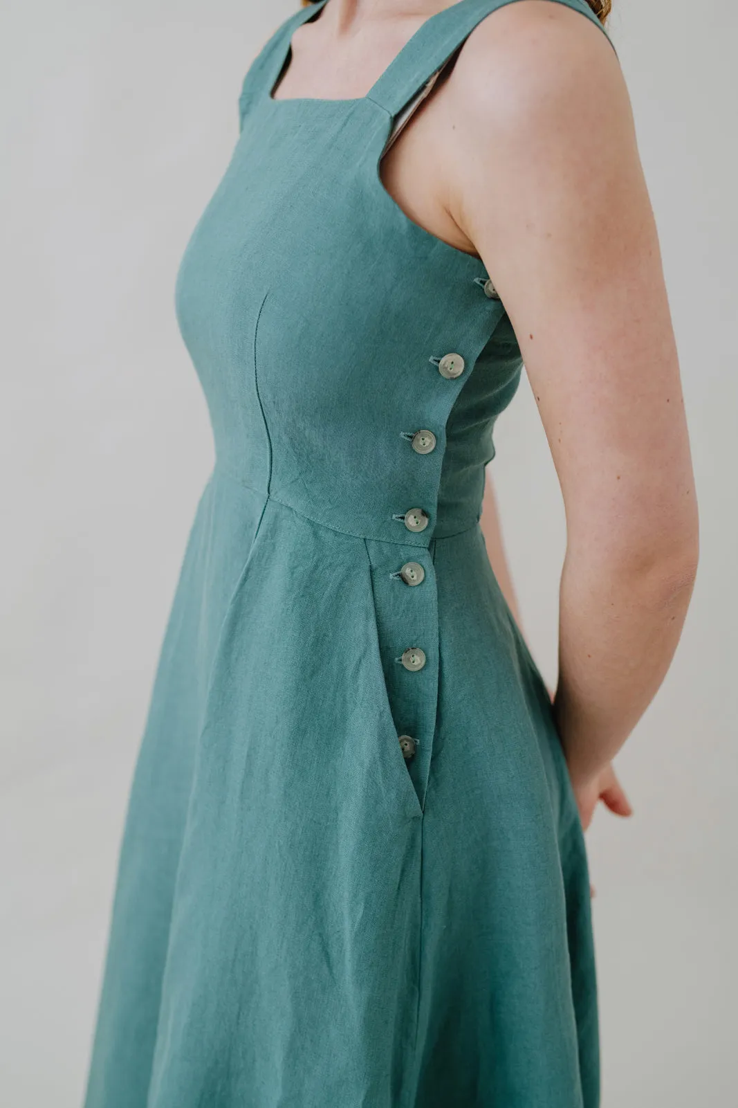 Pinafore Dress, Sleeveless, Marigold