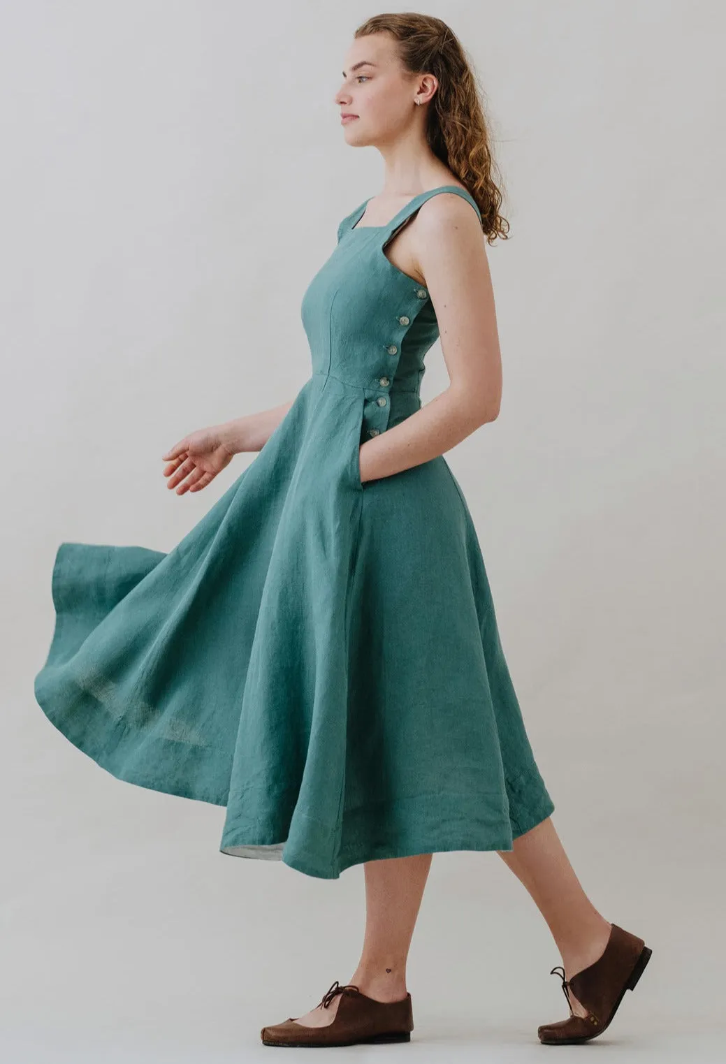 Pinafore Dress, Sleeveless, Marigold