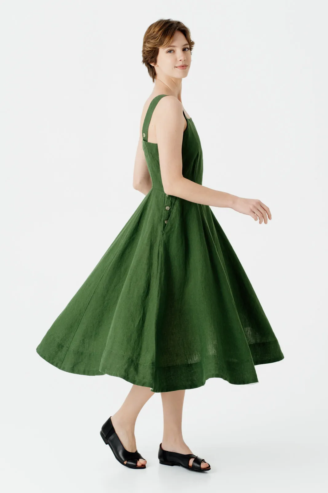 Pinafore Dress, Sleeveless, Marigold
