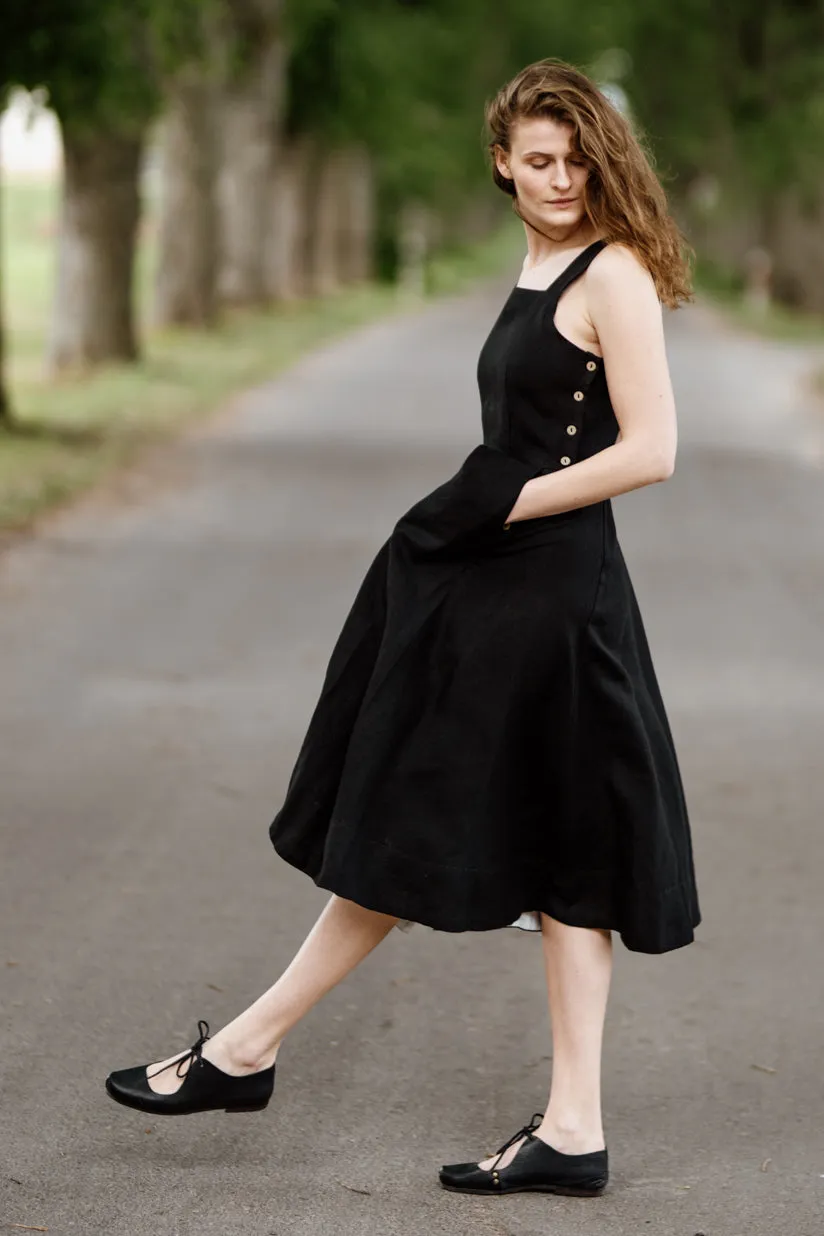 Pinafore Dress, Sleeveless, Marigold