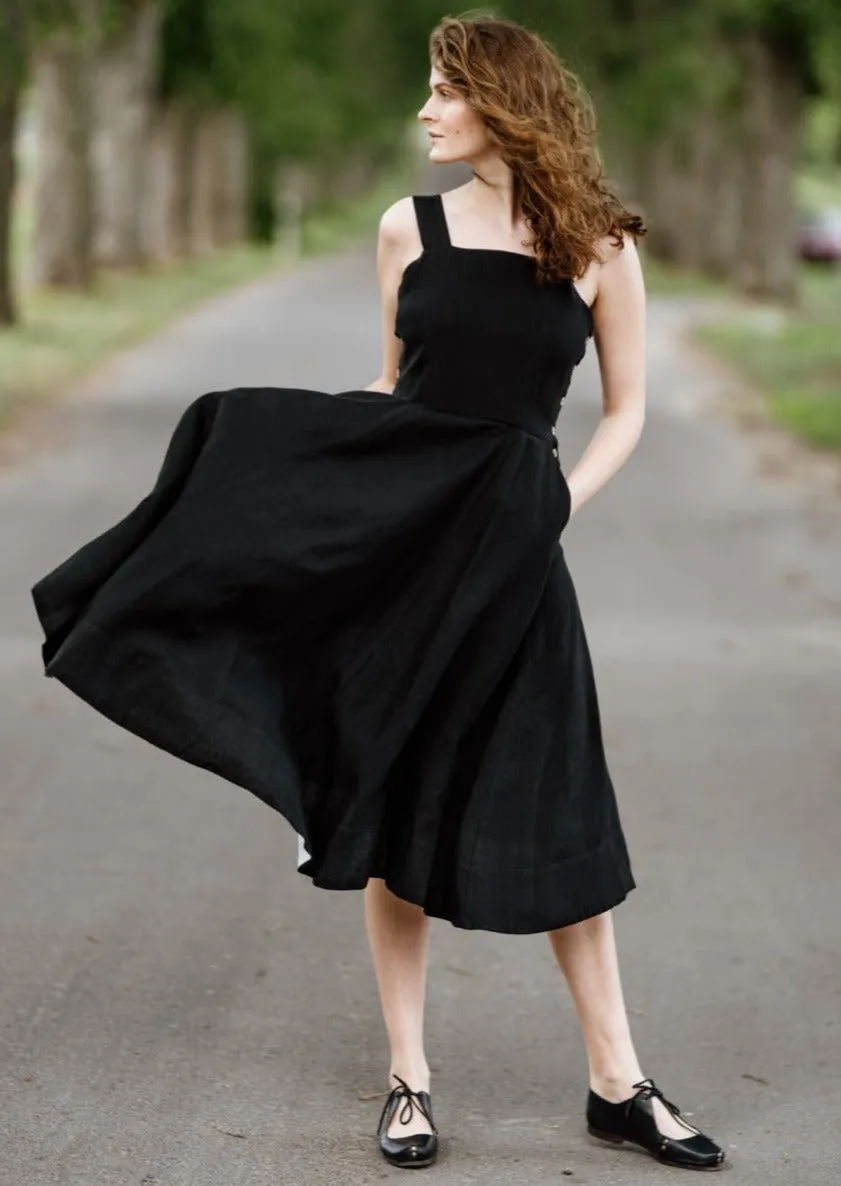 Pinafore Dress, Sleeveless, Marigold