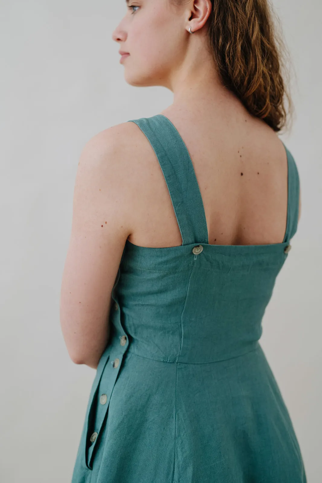 Pinafore Dress, Sleeveless, Marigold