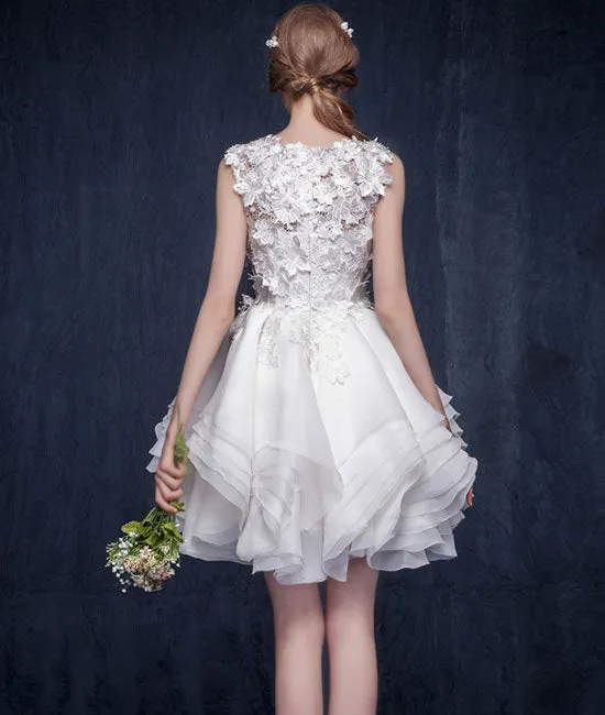 Pink lace short prom dress. pink homecoming dress