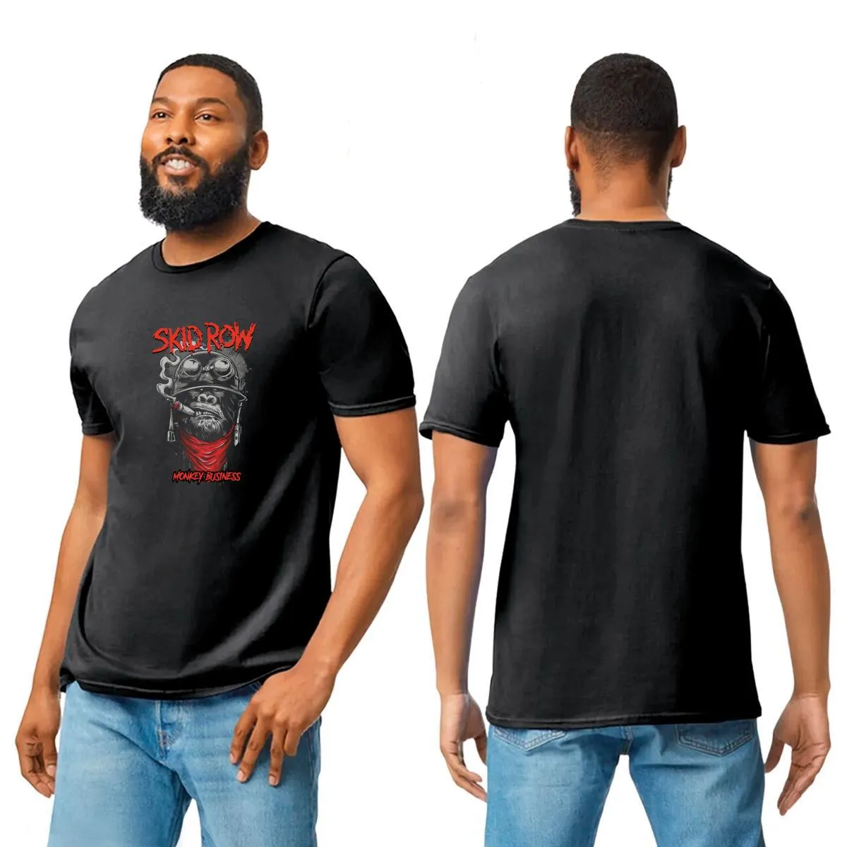 Playera Hombre Rock Skid Row Monkey Business 1014N