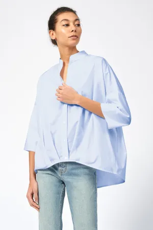 Pleat Hem Kimono - Oxford Poplin