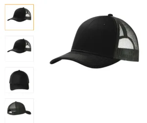 Port Authority  Pack of 2 Black Snapback Trucker Cap