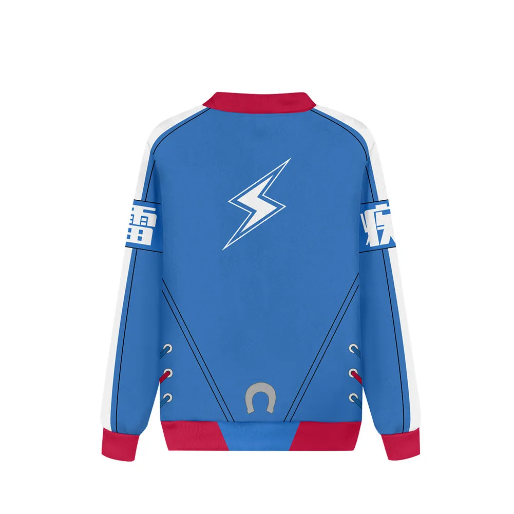 Pretty Derby Uma Musume Tamamo Cross Cosplay Hoodie 3D Printed Sweatshirt Casual Zip Up Baseball Coat