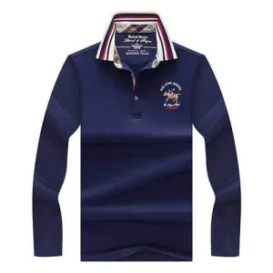 Printed Collar Casual Business Golf Shirt