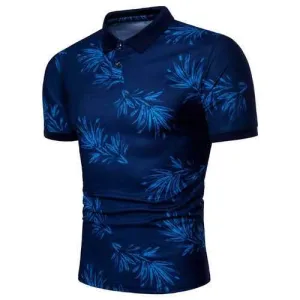 Printed Cotton Business Casual Golf Shirt